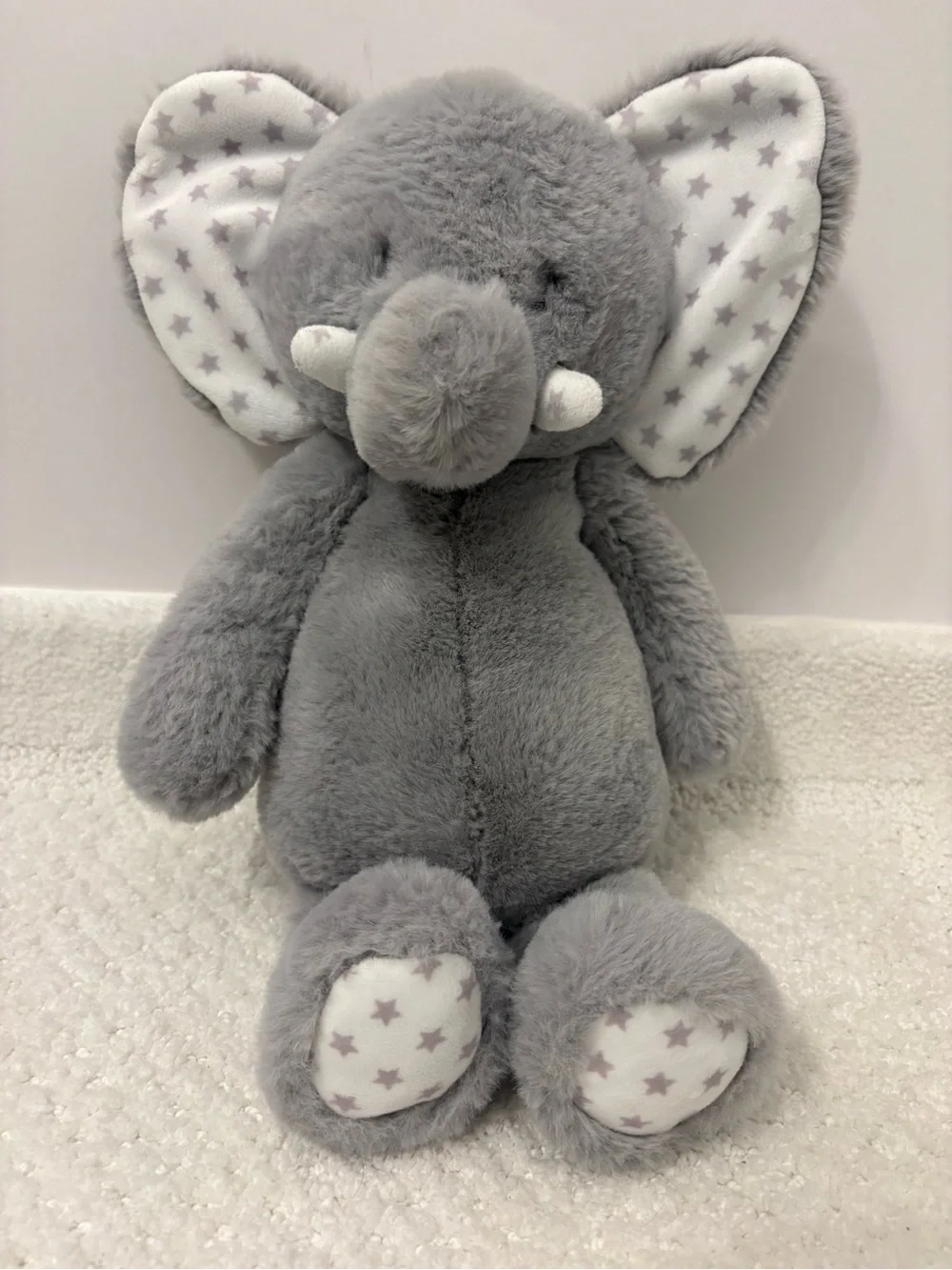 World’s Softest Plush Elephant 15” Stuffed Animal Plushie Star dotted ears Baby